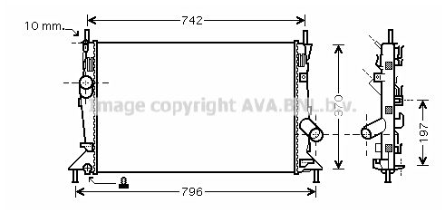 AVA QUALITY COOLING radiatorius, variklio aušinimas FDA2370